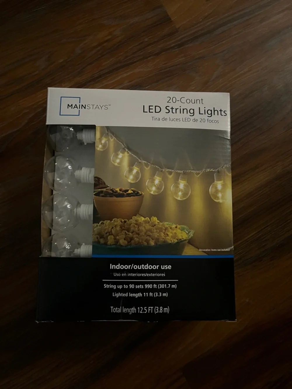 Mainstays Warm White LED Globe String Lights